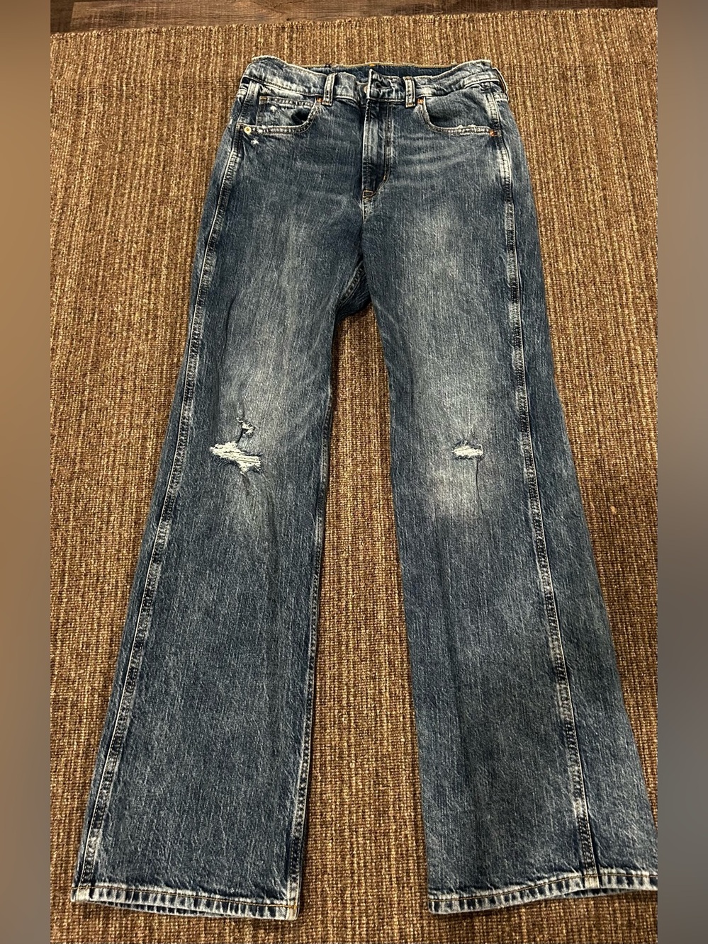 Gap vintage flare high rise Distressed Jeans 28 6R